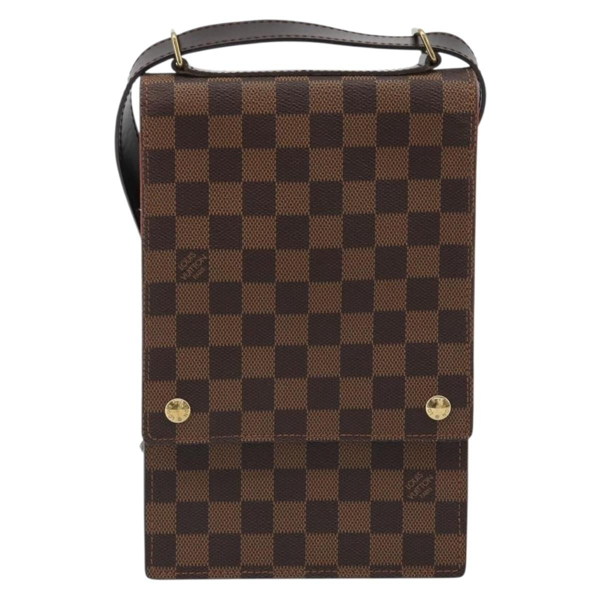 Louis Vuitton Portobello Messenger Damier Ebene Brown Canvas Shoulder Bag Bag (Pre-Owned)