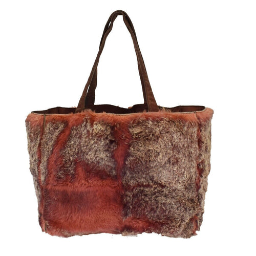 Chanel Coco Cabas Brown Fur Handbag (Pre-Owned)