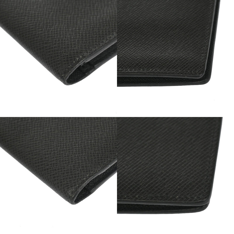 Louis Vuitton Portefeuille Black Leather Wallet  (Pre-Owned)