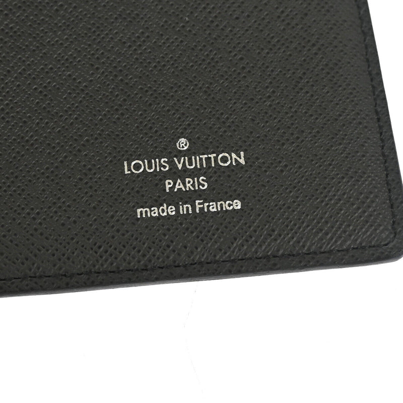 Louis Vuitton Portefeuille Black Leather Wallet  (Pre-Owned)
