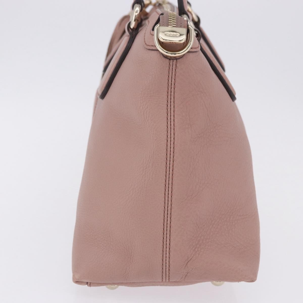 Gucci Soho Working Leather Pink Leather Tote Bag Bag (Pre-Owned)