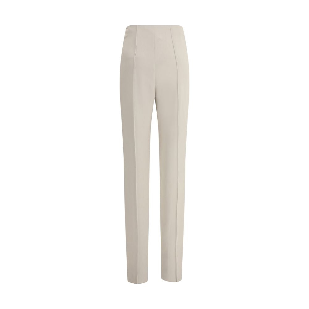 Giorgio Armani Gray Viscose Casual Women's Pants