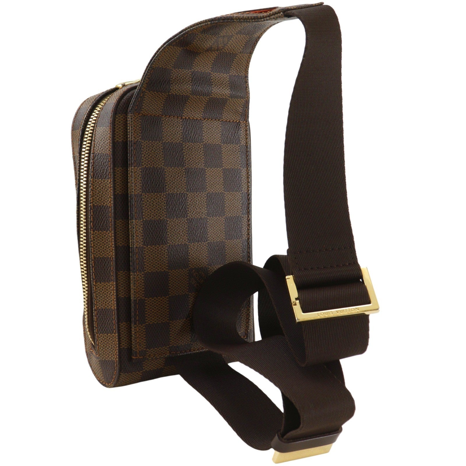 Louis Vuitton Geronimos Damier Brown Canvas Clutche & Pouche Bag (Pre-Owned)