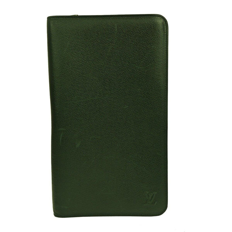 Louis Vuitton Organizer Green Leather Wallet  (Pre-Owned)