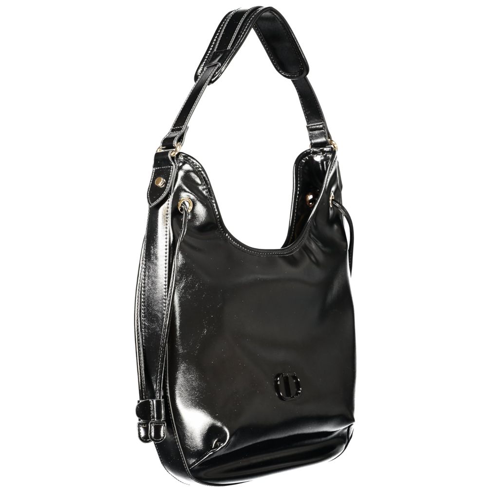 Twinset Black Polyurethane Women Hobo Women's Bag