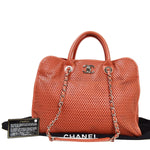 Chanel French Riviera Orange Leather Shoulder Bag (Pre-Owned)