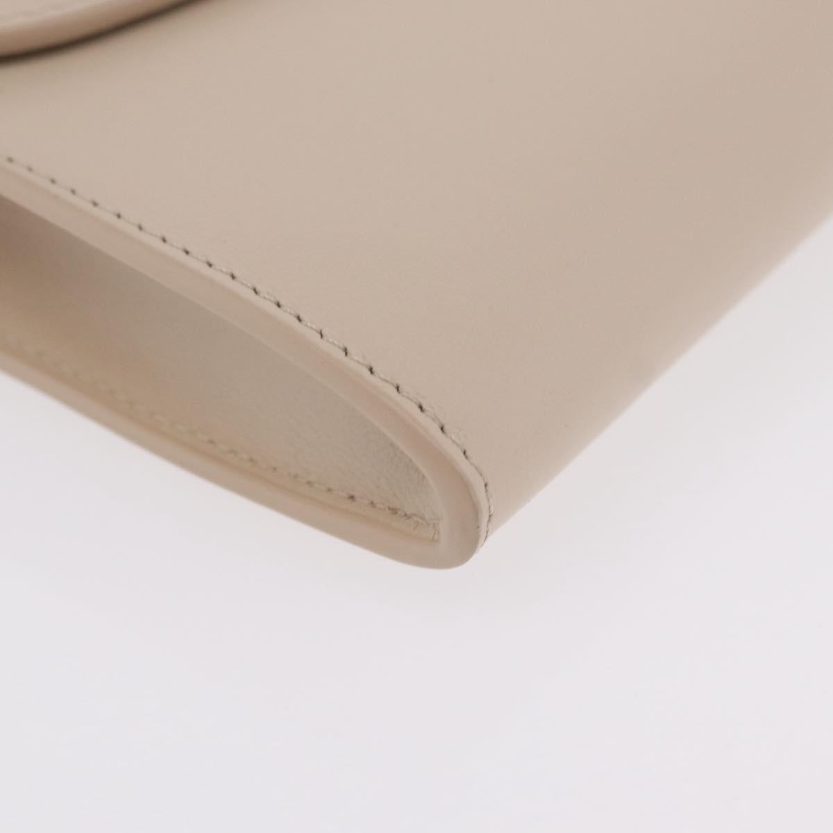 Christian Dior Bobby Flap Leather Beige Leather Shoulder Bag Bag (Pre-Owned)