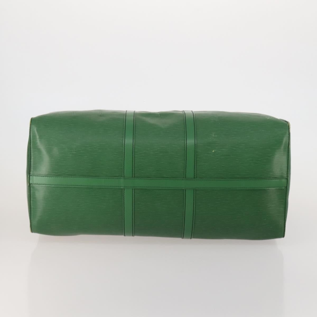 Louis Vuitton Keepall Epi Leather Green Leather Travel Bag Bag (Pre-Owned)