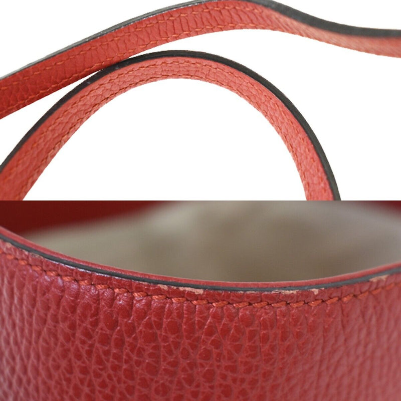 Gucci Swing Red Leather Shoulder Bag (Pre-Owned)
