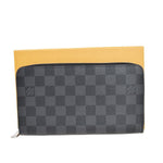 Louis Vuitton Zippy Organizer Black Canvas Wallet  (Pre-Owned)