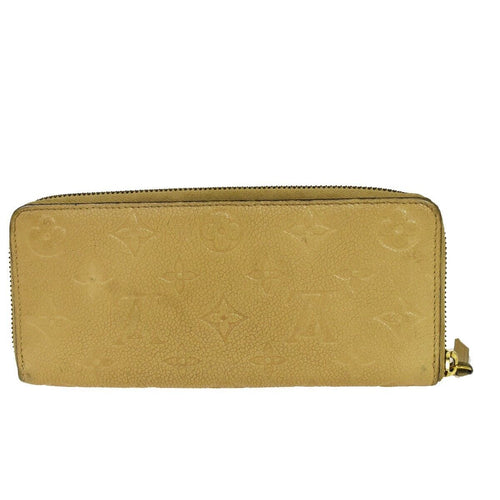 Louis Vuitton Clemence Beige Leather Wallet  (Pre-Owned)