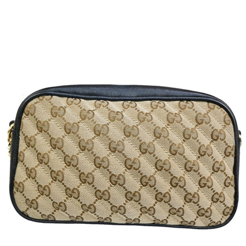 Gucci Marmont Beige Canvas Handbag (Pre-Owned)