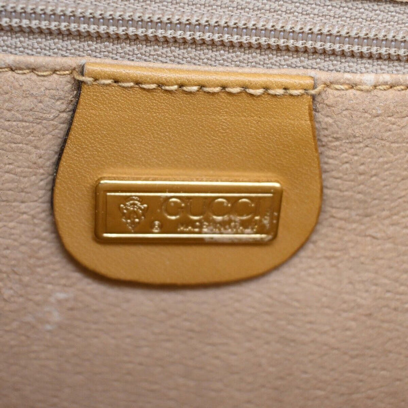 Gucci Micro Small Gg Canvas Beige Canvas Shoulder Bag (Pre-Owned)
