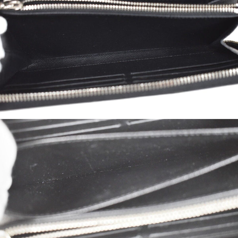 Louis Vuitton Zippy Wallet Black Leather Wallet  (Pre-Owned)