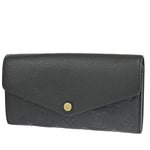 Louis Vuitton Portefeuille Sarah Black Leather Wallet  (Pre-Owned)