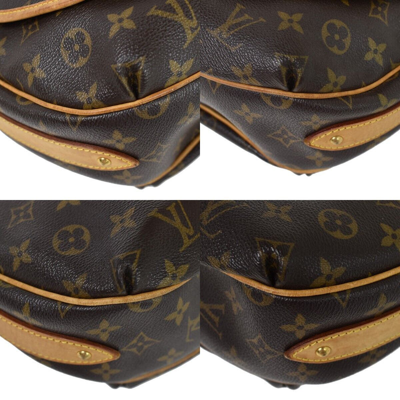 Louis Vuitton Tulum Brown Canvas Shoulder Bag (Pre-Owned)