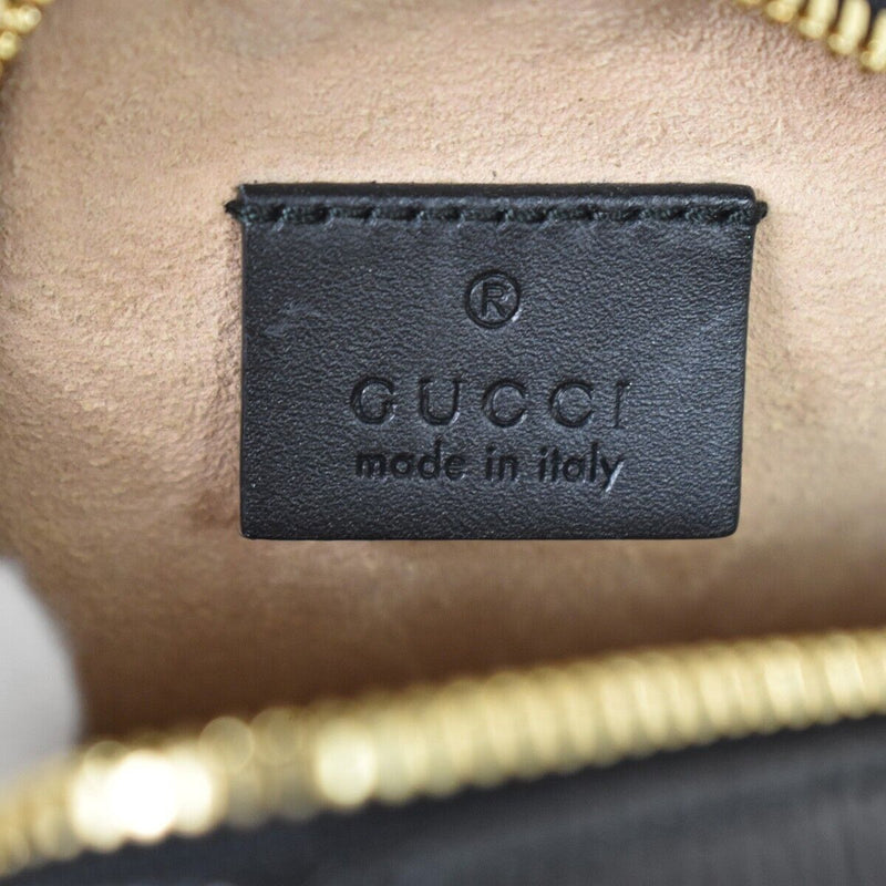 Gucci Ophidia Black Leather Shoulder Bag (Pre-Owned)