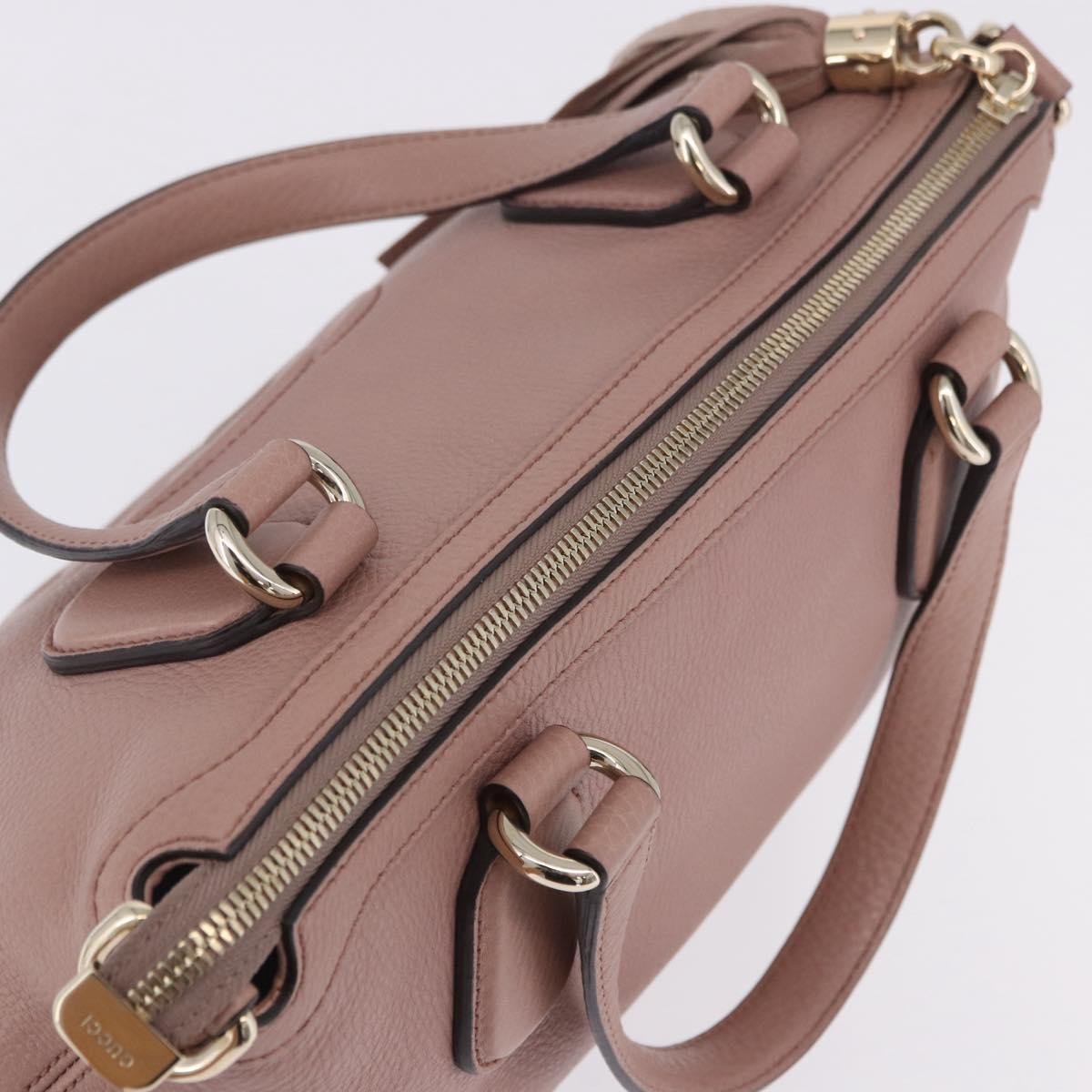 Gucci Soho Working Leather Pink Leather Tote Bag Bag (Pre-Owned)
