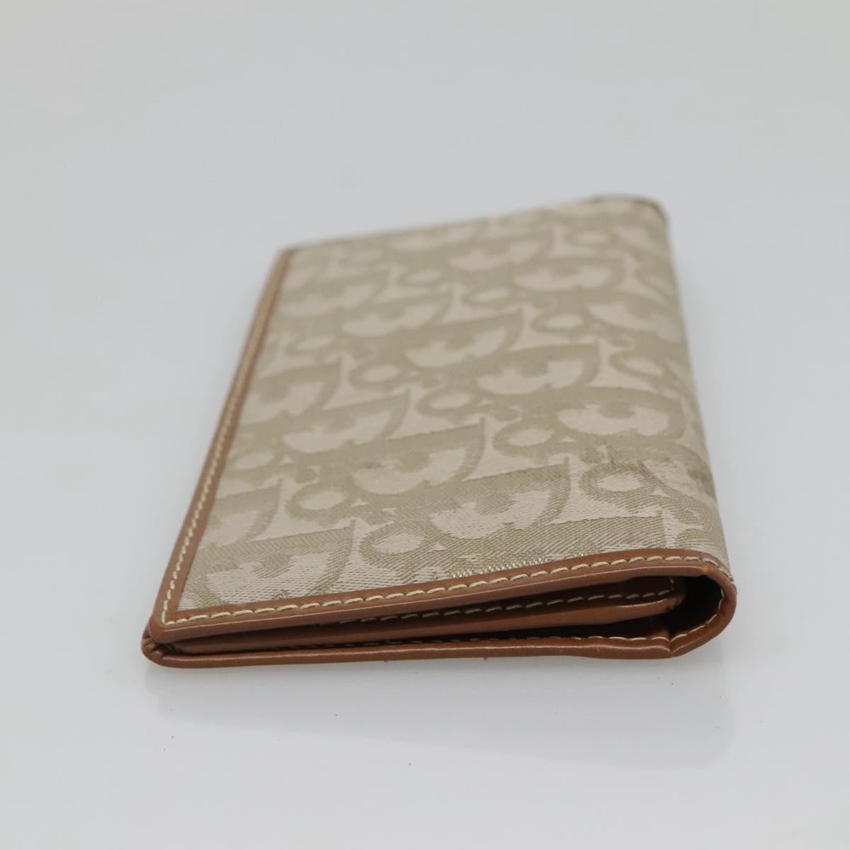 Christian Dior Trotter French Diorissimo Canvas Green Canvas Wallets Accessory (Pre-Owned)