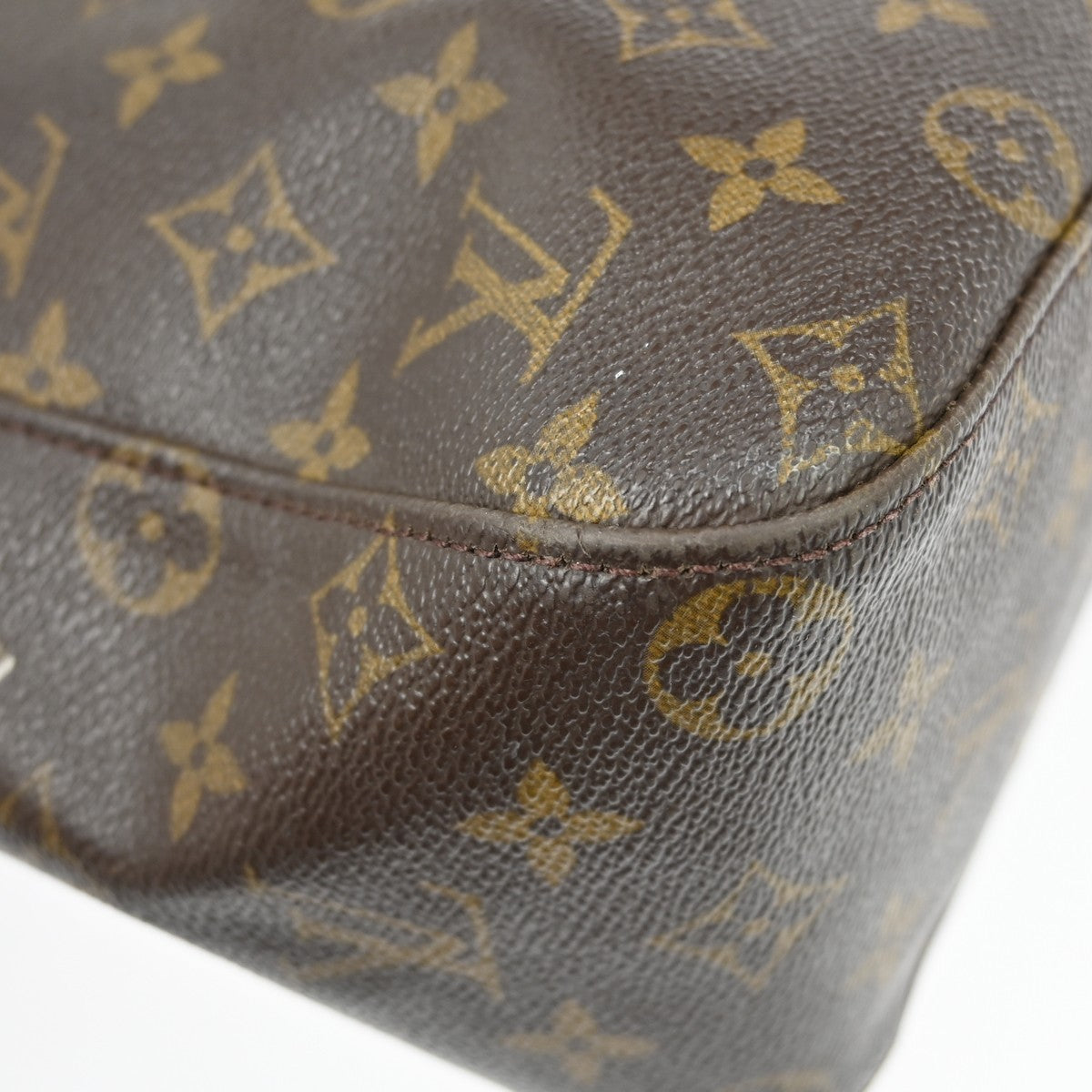 Louis Vuitton Looping Monogram Canvas Brown Canvas Handbag (Pre-Owned)
