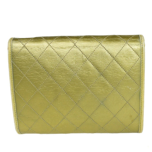 Chanel - Green Leather Shoulder Bag (Pre-Owned)