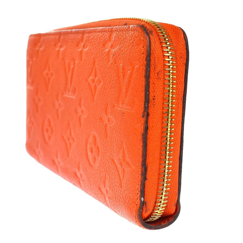 Louis Vuitton Zippy Wallet Orange Leather Wallet  (Pre-Owned)