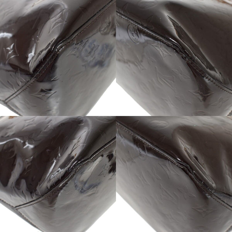 Louis Vuitton Bellevue Burgundy Patent Leather Shoulder Bag (Pre-Owned)