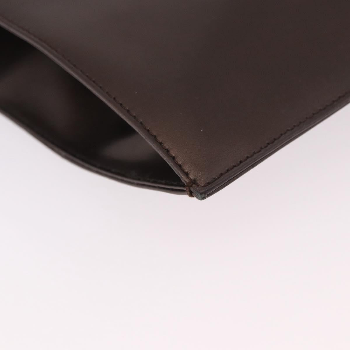 Gucci Vintage Leather Brown Leather Shoulder Bag Bag (Pre-Owned)