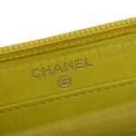 Chanel Logo Cc Yellow Leather Wallet  (Pre-Owned)