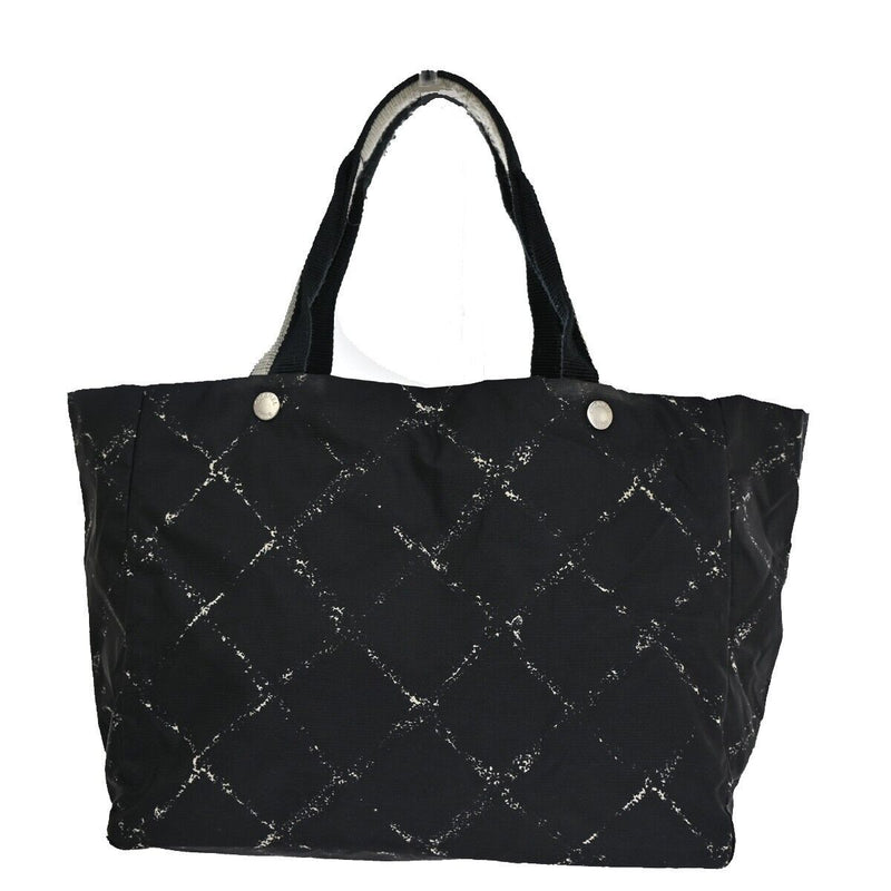 Chanel Fourre-Tout Black Synthetic Tote Bag (Pre-Owned)