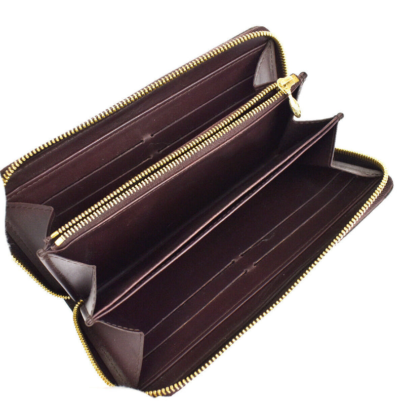 Louis Vuitton Portefeuille Zippy Brown Patent Leather Wallet  (Pre-Owned)