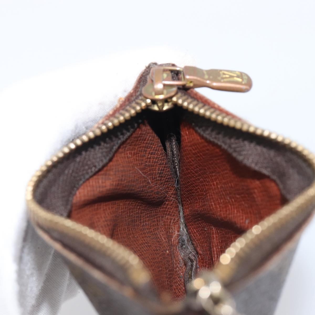 Louis Vuitton Pochette Clés Monogram Canvas Brown Canvas Wallets Accessory (Pre-Owned)