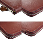 Hermès Azap Burgundy Leather Wallet  (Pre-Owned)
