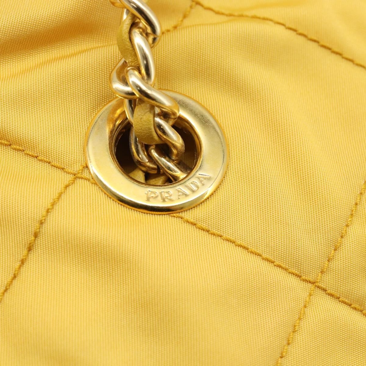 Prada Re-Edition 1995 Chain Quilted Re-Nylon Yellow Nylon Tote Bag Bag (Pre-Owned)