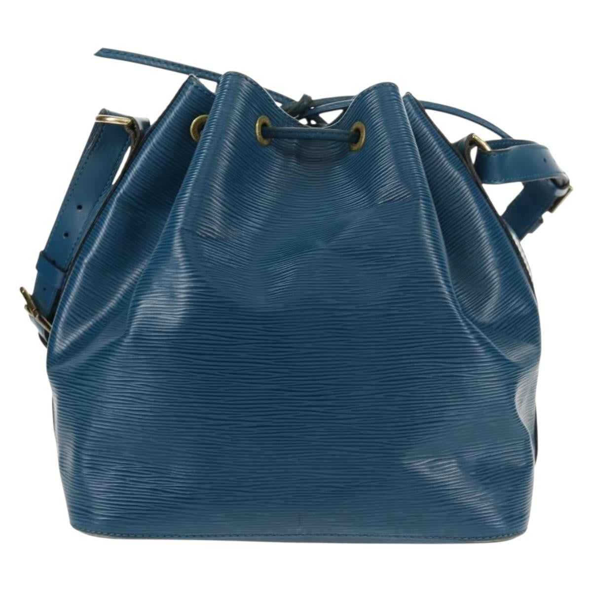 Louis Vuitton Petit Noe Epi Leather Blue Leather Shoulder Bag Bag (Pre-Owned)