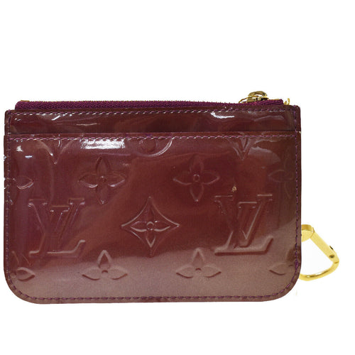 Louis Vuitton Pochette Clés Purple Patent Leather Wallet  (Pre-Owned)