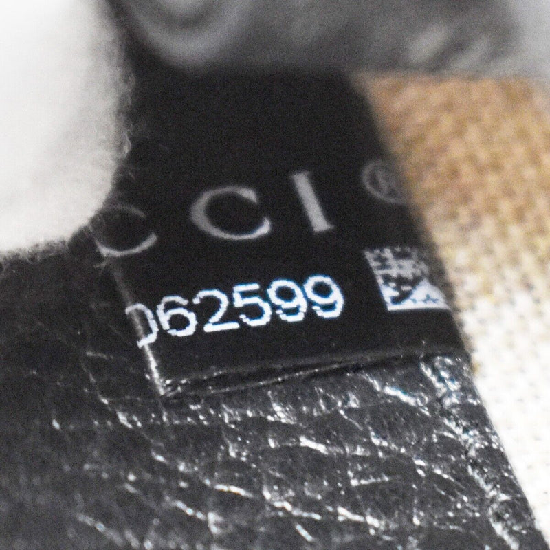 Gucci Interlocking G Black Leather Shoulder Bag (Pre-Owned)