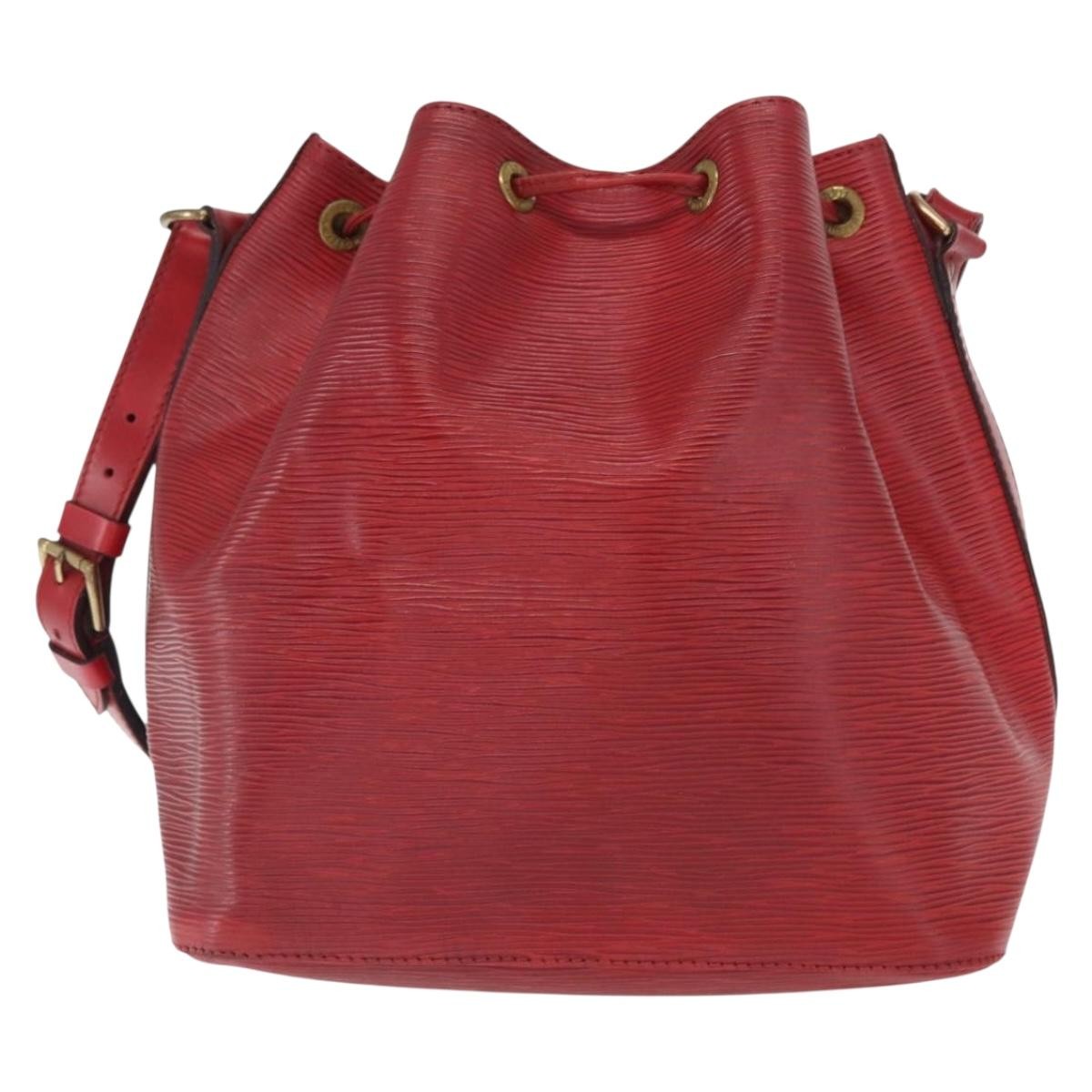 Louis Vuitton Petit Noe Epi Leather Red Leather Shoulder Bag Bag (Pre-Owned)