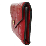 Louis Vuitton Victorine Red Leather Wallet  (Pre-Owned)