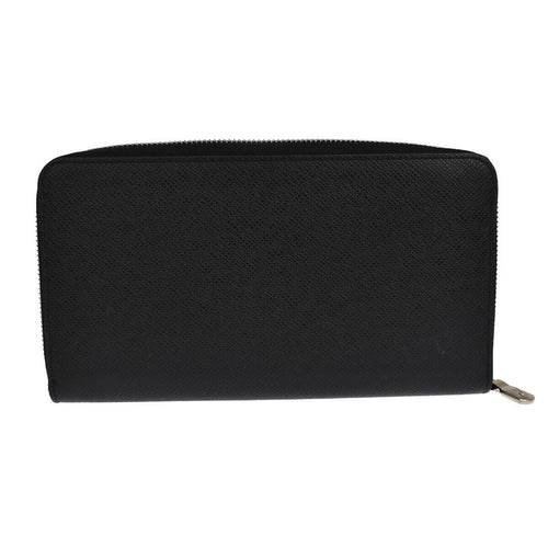 Louis Vuitton Zippy Organizer Black Leather Wallet  (Pre-Owned)