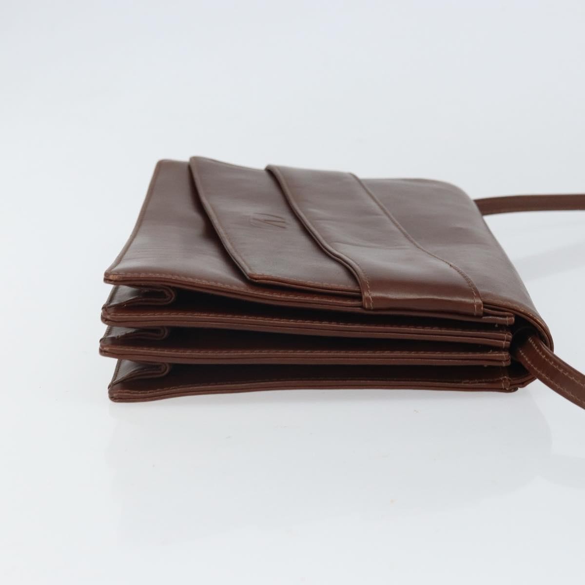 Valentino Garavani Vintage Leather Brown Leather Shoulder Bag Bag (Pre-Owned)