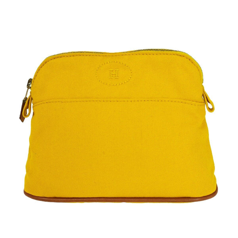 Hermès Bolide Yellow Cotton Clutch Bag (Pre-Owned)