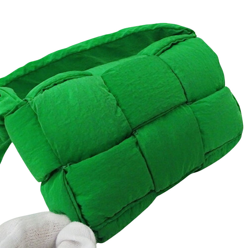 Bottega Veneta Cassette Green Synthetic Shoulder Bag (Pre-Owned)
