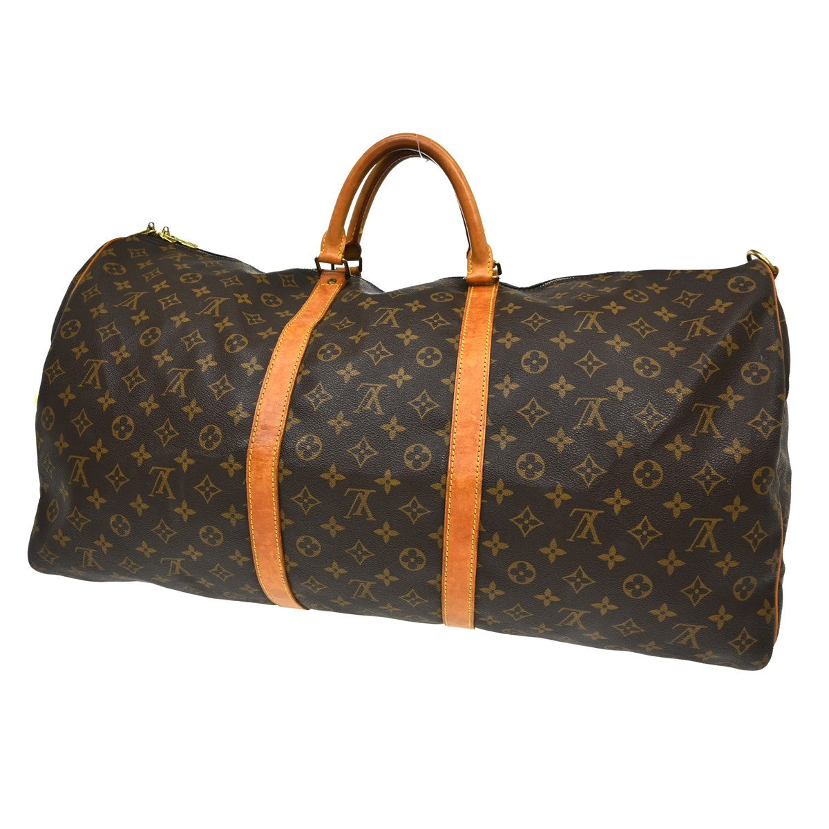 Louis Vuitton Keepall Bandouliere Monogram Canvas Brown Canvas Travel Bag Bag (Pre-Owned)