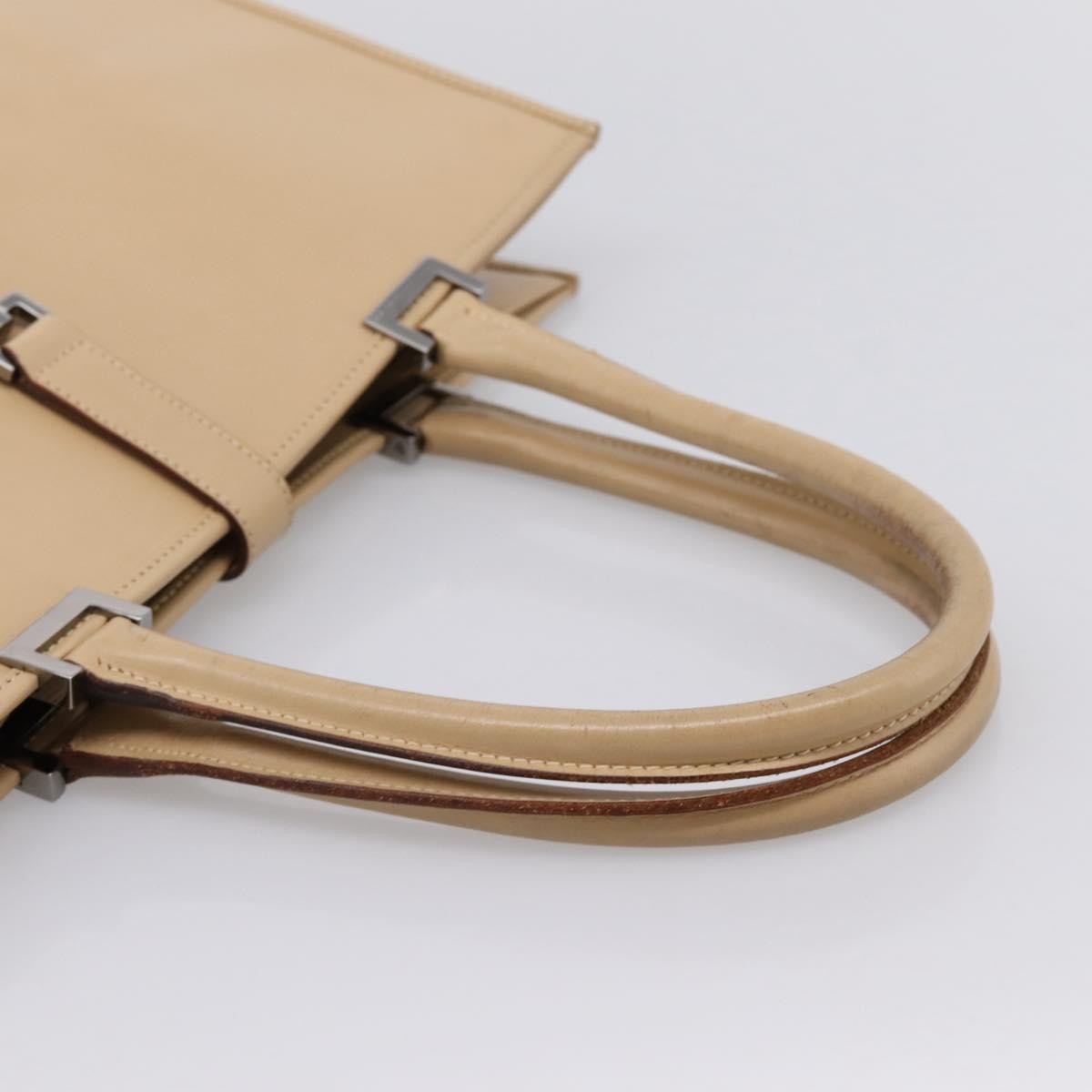 Gucci Jackie Leather Beige Leather Tote Bag Bag (Pre-Owned)