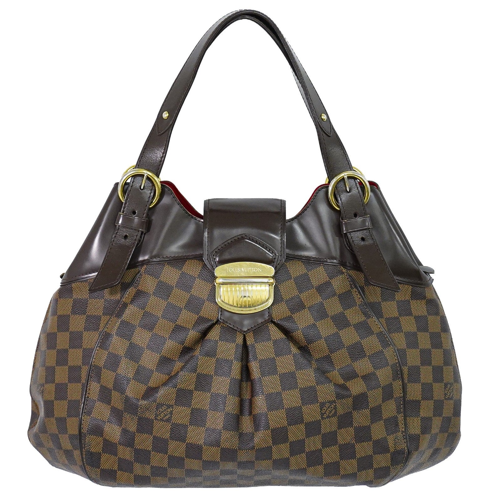 Louis Vuitton Sistina Damier Ebene Brown Canvas Shoulder Bag Bag (Pre-Owned)