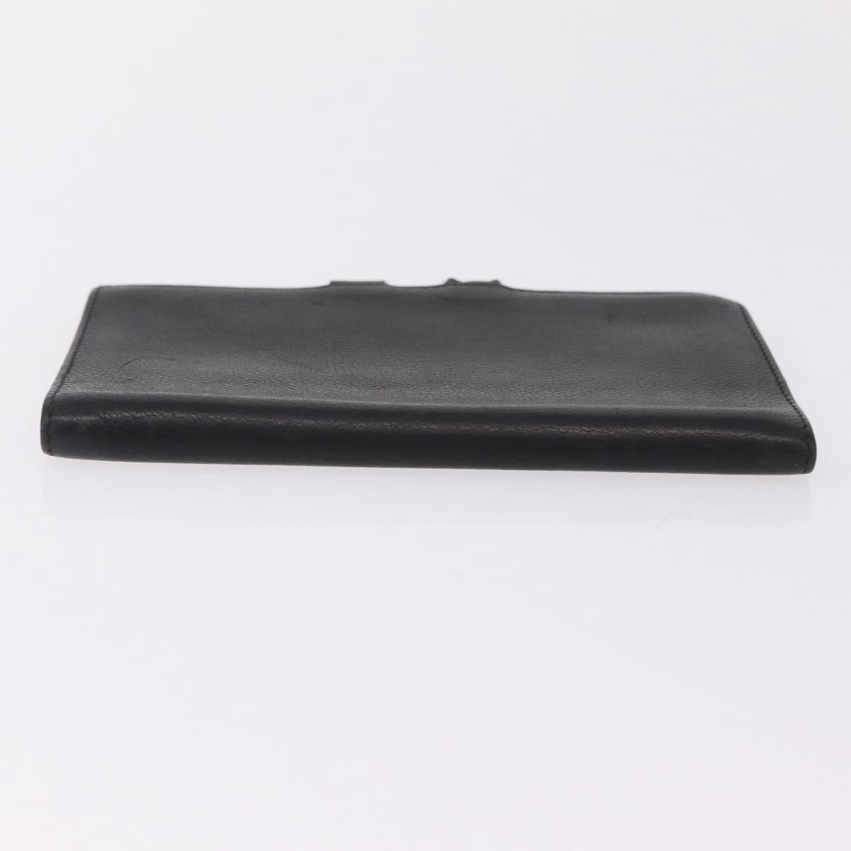 Hermes Vision Agenda Cover Leather Black Leather Briefcase Bag (Pre-Owned)