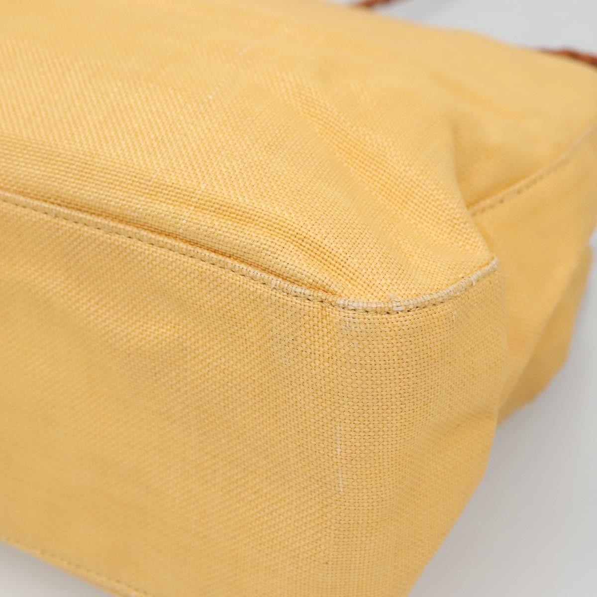 Versace Medusa Canvas Yellow Canvas Shoulder Bag Bag (Pre-Owned)