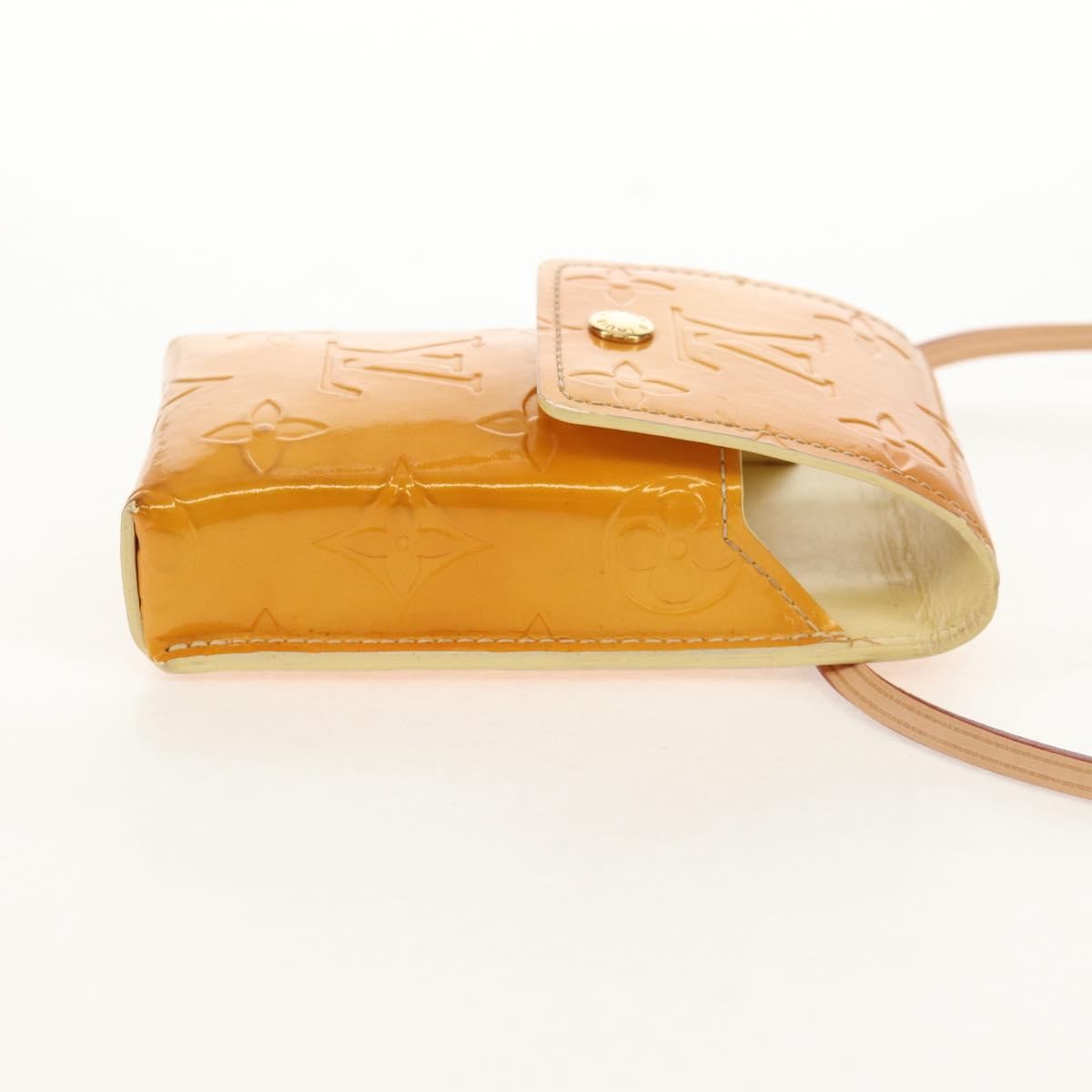 Louis Vuitton Walker Cigarette Case Holder Monogram Vernis Yellow Patent_Leather Clutche & Pouche Bag (Pre-Owned)
