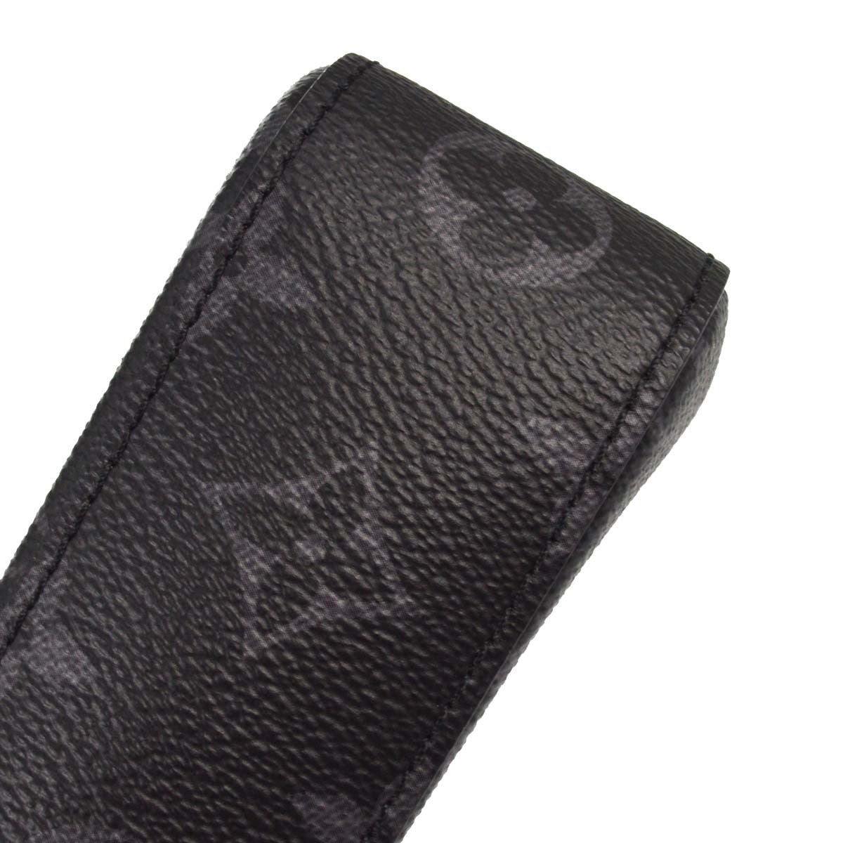 Louis Vuitton Trio Messenger Reverse Monogram Eclipse Canvas Black Canvas Handbag (Pre-Owned)